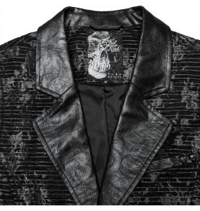 Gilet 'Getica' en Jacquard Noir