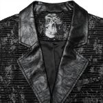 Black Jacquard 'Getica' Waistcoat