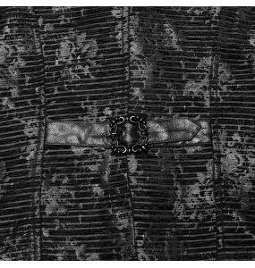 Black Jacquard 'Getica' Waistcoat