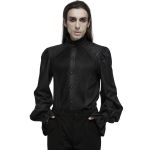 Chemise Rétro 'Goth Palace' Noire