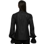 Chemise Rétro 'Goth Palace' Noire