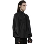 Chemise Rétro 'Goth Palace' Noire