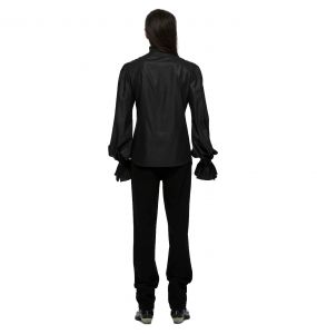 Chemise Rétro 'Goth Palace' Noire
