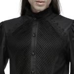 Chemise Rétro 'Goth Palace' Noire
