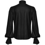 Chemise Rétro 'Goth Palace' Noire