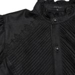 Chemise Rétro 'Goth Palace' Noire