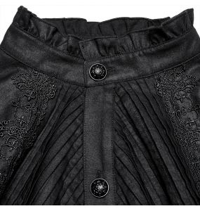 Chemise Rétro 'Goth Palace' Noire