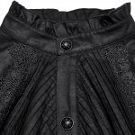 Chemise Rétro 'Goth Palace' Noire