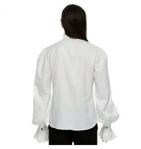 Chemise Rétro 'Goth Palace' Blanche
