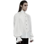 Chemise Rétro 'Goth Palace' Blanche