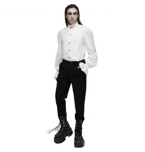 Chemise Rétro 'Goth Palace' Blanche