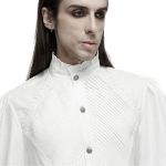 Chemise Rétro 'Goth Palace' Blanche