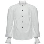 Chemise Rétro 'Goth Palace' Blanche