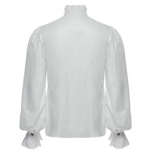 Chemise Rétro 'Goth Palace' Blanche