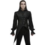 Gilet Asymétrique pour Hommes 'Vittamar' en Jacquard Noir