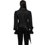 Gilet Asymétrique pour Hommes 'Vittamar' en Jacquard Noir