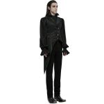 Gilet Assymétrique pour Hommes 'Vittamar' en Jacquard Noir