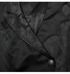 Gilet Assymétrique pour Hommes 'Vittamar' en Jacquard Noir