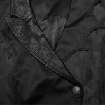 Gilet Asymétrique pour Hommes 'Vittamar' en Jacquard Noir