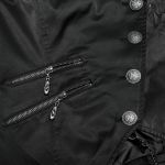 Gilet Assymétrique pour Hommes 'Vittamar' en Jacquard Noir