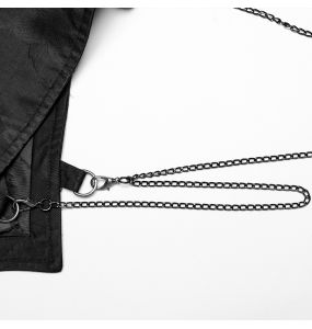 Gilet Asymétrique pour Hommes 'Vittamar' en Jacquard Noir