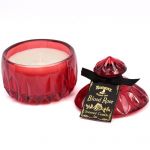 Bougie Parfumée Boudoir en Pot – Rose Sang (Ronde)