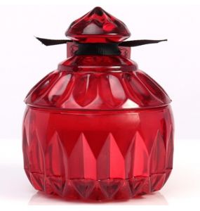 Bougie Parfumée Boudoir en Pot – Rose Sang (Ronde)