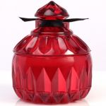 Bougie Parfumée Boudoir en Pot – Rose Sang (Ronde)