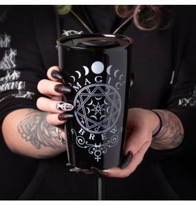 Black 'Magic Brew' Double Walled Mug