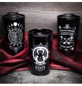 Black 'Magic Brew' Double Walled Mug