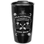 Black 'Ouija - Good Brew' Double Walled Mug