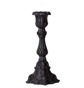 Black Baroque Candle Holder