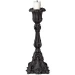 Black Baroque Candle Holder
