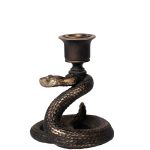 Golden Death Rattle Candle Holder