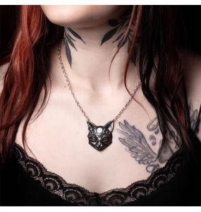 Pendentif 'Mystic Moon Cat'
