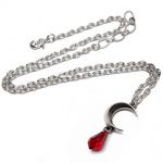 Pendentif 'Tears of the Moon' Rouge