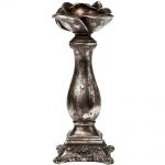 Bougeoir 'Rose' Argent Antique
