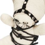 Gothic Dark Taboo Bear Blanc
