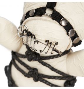 Gothic Dark Taboo Bear Blanc