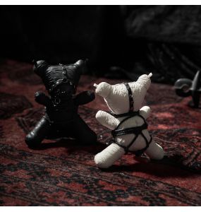 Gothic Dark Taboo Bear Blanc