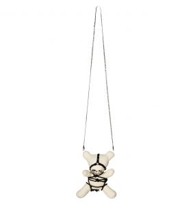 Gothic Dark Taboo Bear Blanc