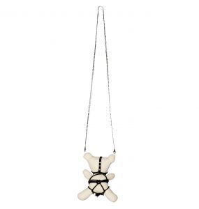 Gothic Dark Taboo Bear Blanc