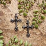 Boucles d'Oreilles 'Gothic Devotion Crosses'