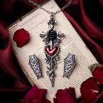 Cross of the Dark Kiss Pendant