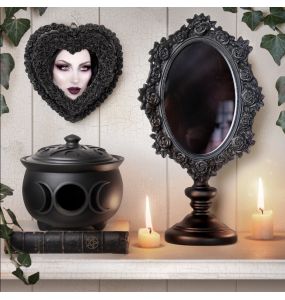Cadre Photo 'Black Rose Heart' Noir