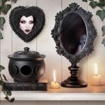 Cadre Photo 'Black Rose Heart' Noir