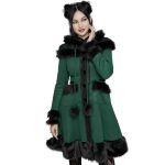 Manteau Gothic Lolita à Capuche 'Dolly' Vert et Noir