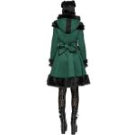 Manteau Gothic Lolita à Capuche 'Dolly' Vert et Noir