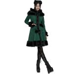 Manteau Gothic Lolita à Capuche 'Dolly' Vert et Noir