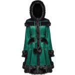 Manteau Gothic Lolita à Capuche 'Dolly' Vert et Noir